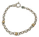 Crisol Rolled Silver and Gold Bracelet with Sailor Clasp 0