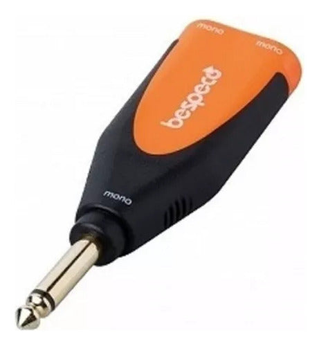 Bespeco 2 Jack Mono A Plug Mono Slad175 Adaptador Ficha 1