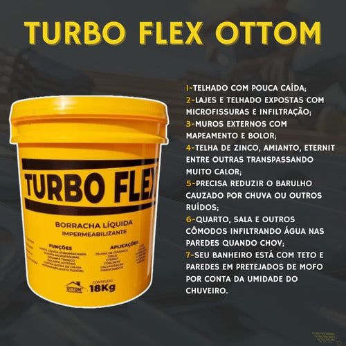 Borracha Liquida Turbo Flex Para Parede 18kg 2