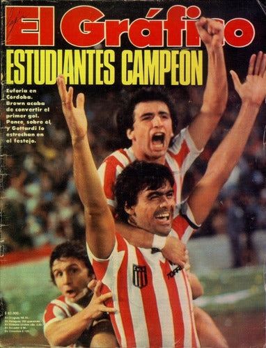 Estudiantes Champion 1982-1983 Retro Home Shirt 4
