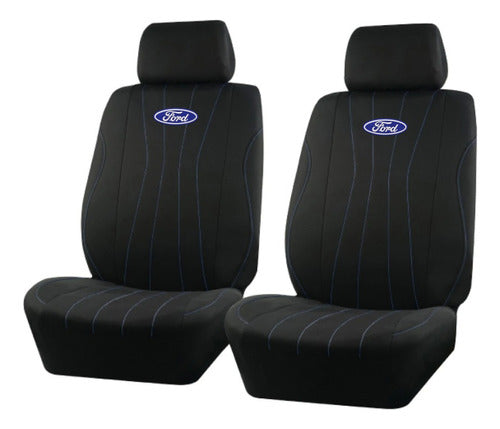 AUTOPLUS Accessories Front Seat Cover Black Blue Pickup Ford 0