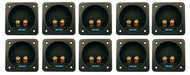 10 Pack Altavoz Box Terminal Cuadrado Cuadrado Conector Subwoofer 0