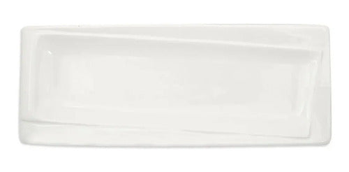 Bazar Curved Sushi Platter 40 x 12 cm Premium Porcelain 1