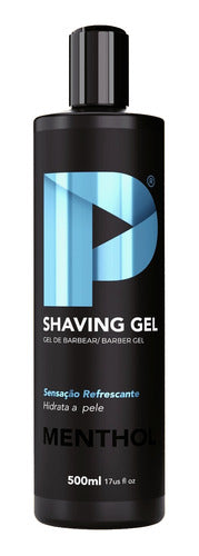 Shaving Gel De Barbear Play Barber 500g Menthol Fardo 6 Unid 1