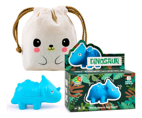 Fanxin Cubo Rubik 2x2x3 Dinosaurio + Bolsita Kawaii 0