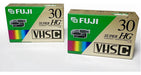 2 Cintas De Vídeo Compacta Fuji Super Hg Tc-30 Vhs - C99 0