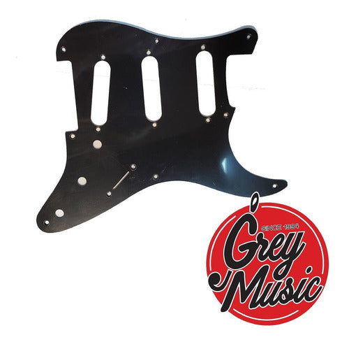 Pickguard Cool Parts Pss01sss Estilo 57 Strato 1 Capa Negro 2