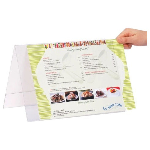 Double-Sided Acrylic-Like A4 Sign Holder (300x210 mm) Pack of 10 0
