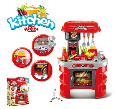 Cocina De Juguete Infantil Roja 1