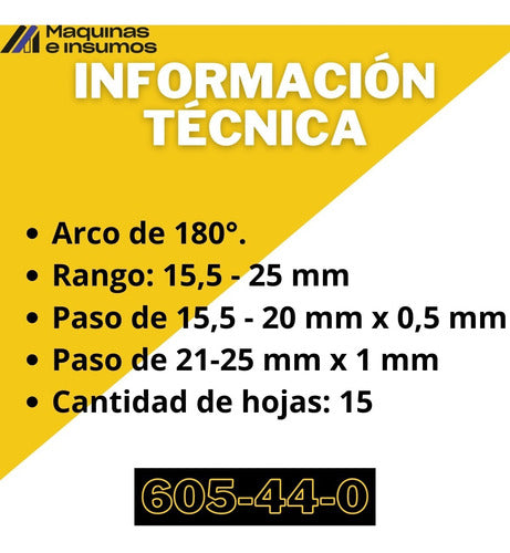 Galga De Radios Marca Asimeto De 15,5 - 25  Mm 605-44-0 3