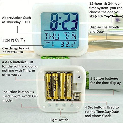 Boyan LED Alarm Clock Military Tank Design 4