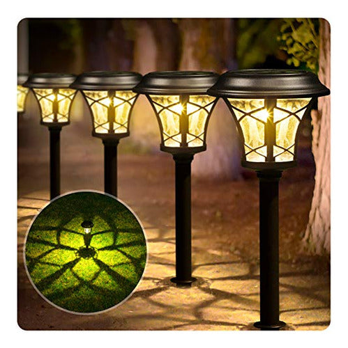 Beau Jardin Paquete De 8 Luces Solares Bright Pathway Outdoo 0