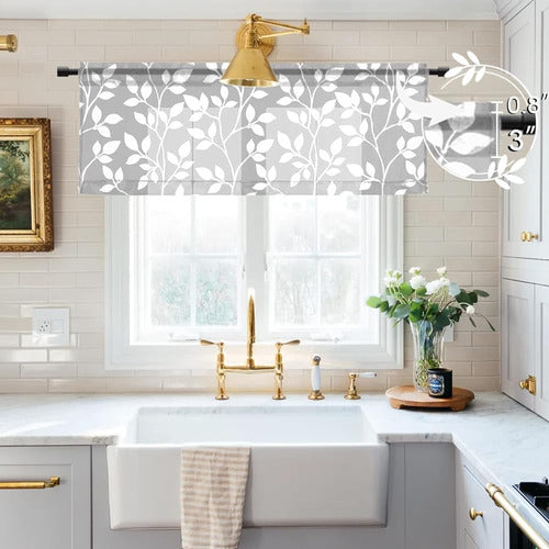 Xtmyi Kitchen Transparent Curtains Valance Set of 1 1