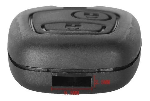 Peugeot Remote Control Housing for 206 207 307 - 2 Buttons 4