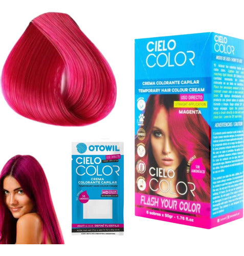 Otowil Tintura Magenta Fantasia Cielo Color X Sobre Lefemme 0