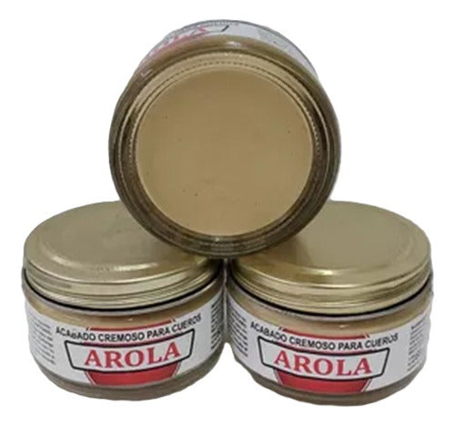 Crema Para Cuero Arola Pote 60 Cc Color Camel 0