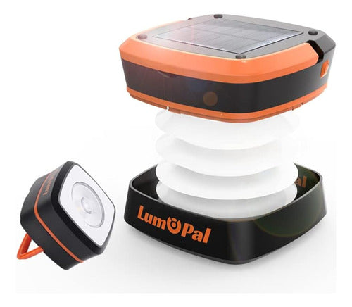 Linterna Solar Para Acampar, Luz De Campamento Solar Plegabl 0