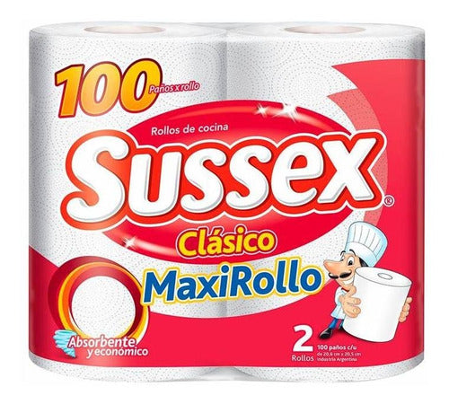 Pack of 3 Rolcocina Clasmaxi 200m Sussex Kitchen Rolls 0