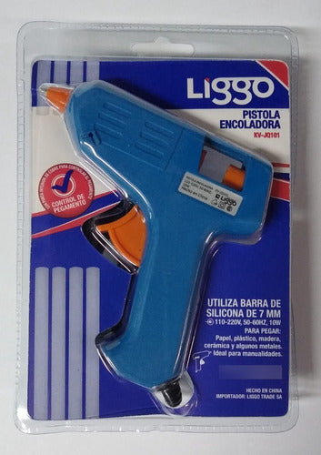 Liggo Hot Glue Gun for 7 mm Silicone Sticks 10 W 1