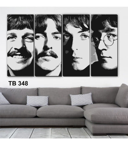 Cuadros De Los Beatles Impresos En Tela En Bastidor 5