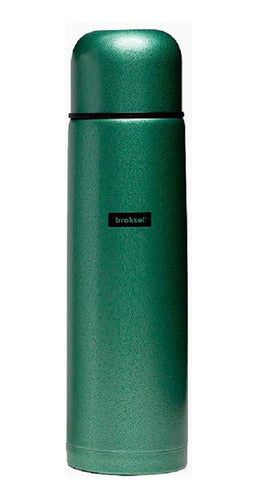 Broksol Stainless Steel Thermos 1 Liter with Gourd Cap 0