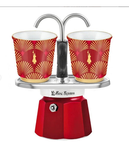 Bialetti Moka 3 Cups Set with Two Mugs (Exclusive Model) 0