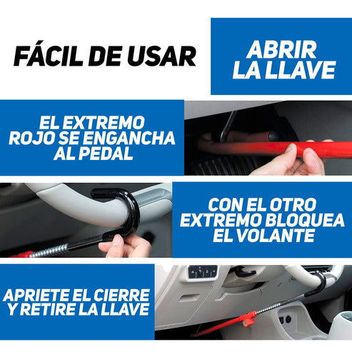 CQ Factory Traba Seguridad Para Volante Y Pedal 3