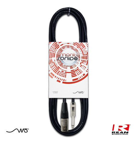 3m MSCables XLR Male to Mono TS Plug Cable 2