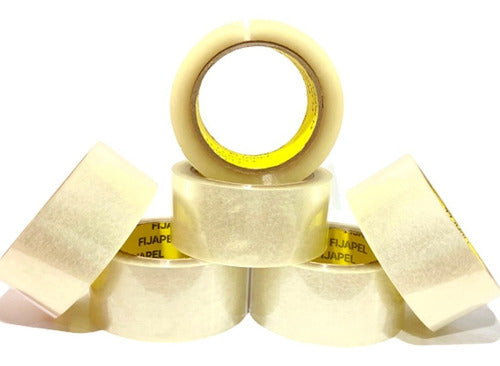 Fijapel Packing Tape 48mm X 100 Transparent Pack of 6 Units 0