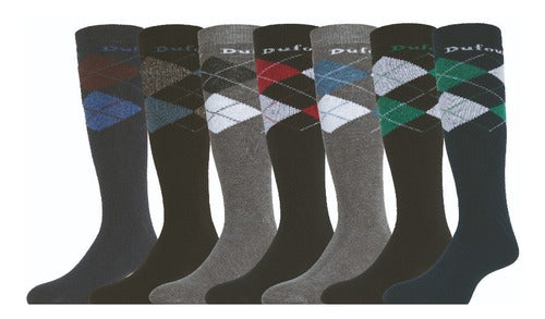 Dufour 3/4 Socks Pack of 12 Assorted for Men with Towel 1