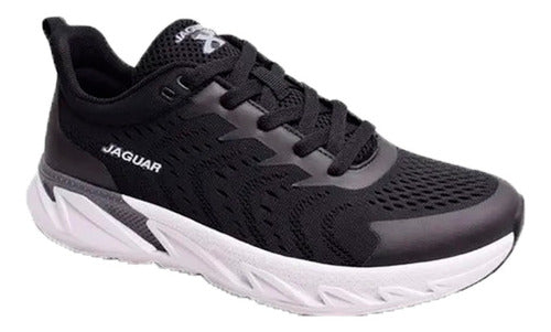 Jaguar Running Shoes Men 9312 Sporty Black-White 2