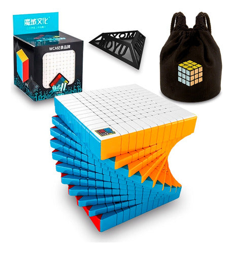 MoYu Cubo Rubik 11 X 11 Meilong 11 Stickerless + Estuche 0