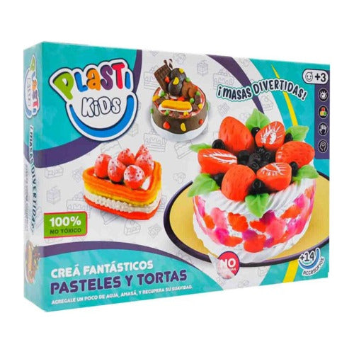 Juego De Masas Plastilina Para Crear Tortas Dulces Moldes 1