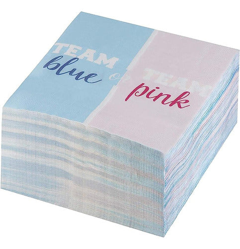 BLUE PANDA Supplies for Gender Reveal Party, Napkins 4