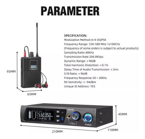 Sistema De Monitoreo In Ear 4 Petacas Er102 1