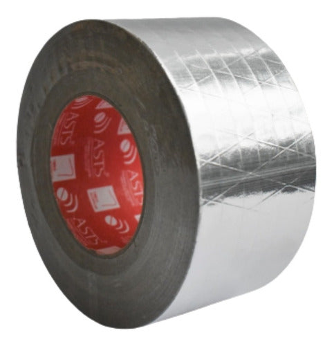 Asts Cinta Aluminio Reforzada Tramada 75mm X 50m 90mic 4