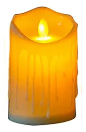 Renkai 3 X LED Candle Light Warm Light, Wax-Like Appearance with Flickering Flame 1