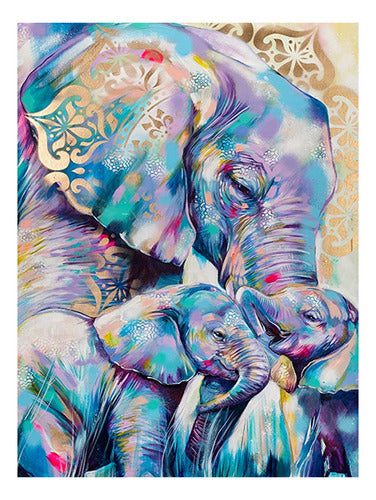 SNMUW Elephant Painting By Numbers For Adults Beginners 0