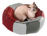 MC Luxurius Round Eco-Leather Moses Bed for Small to Medium Dogs 1