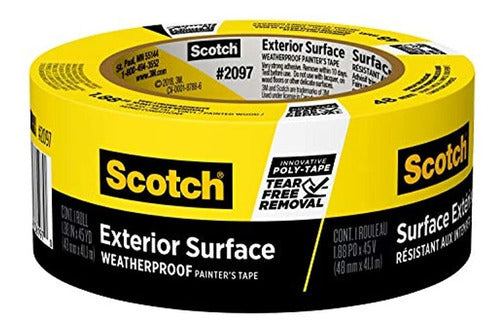 Scotch Painter's Tape Cinta De Pintor Escoces 2097-48ec Superficie Exterior, 1.88 0