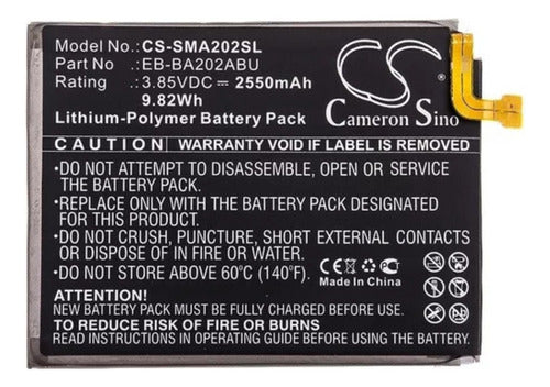 Cameron Sino Battery for Samsung Galaxy A10e A20e 2550 mAh GH82-20188A 4