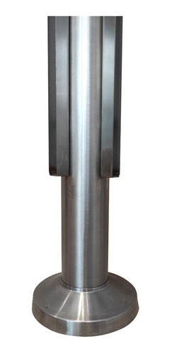 Aceros Alvear Double Stainless Steel Column Handrail for Glass 2