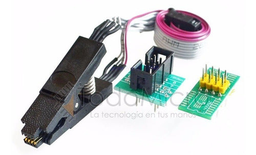 CH341A Programmer + Cable + Clip + SOIC8 Adapter 200mil Gtia 2