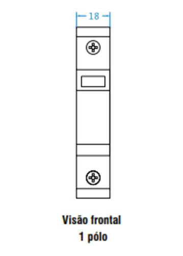 Dispositivo De Proteção Contra Surto 40ka 1 Polo Eletromec 1