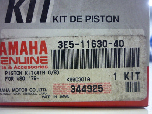 Kit De Piston Medida 1.00 Mm  Yamaha V80 Original 3