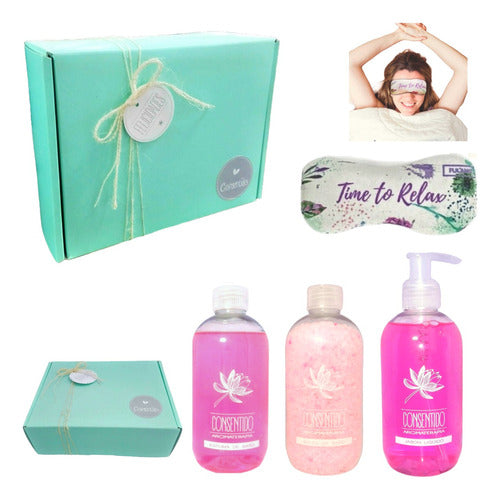 Luxurious Relaxation Gift Set - Rose Aroma Zen Corporate Box N29 - Gift Set Kit Caja Regalo Box Empresarial Rosas Aroma Zen N29