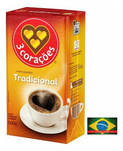 Café 3 Corações Tradicional 500 Grs Skol Melitta Plião Bis 1