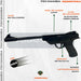 Fox Mamba Spring-Piston 4.5mm Pellet and BB Gun with Targets and Pellets 4