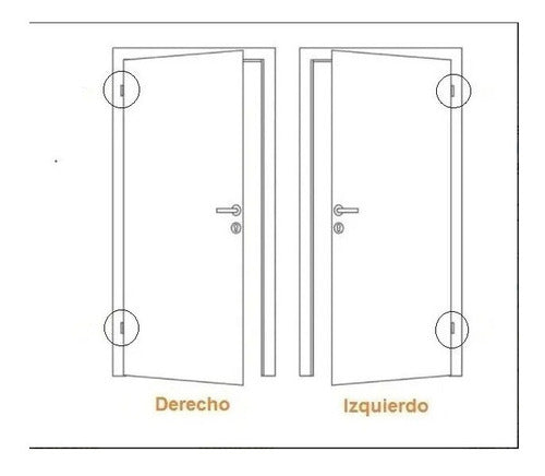 Bisagra Pomela 90 X 70 Acero Inoxidable Reforzada Izquierda 1