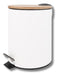 Vonne Stainless Steel Trash Can with Bamboo Lid - 3 Liters 0